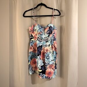Candies Floral Spaghetti Strap Dress